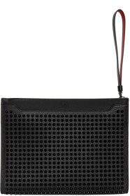 Christian Louboutin - 黑色 Spikes Skypouch 手拿包