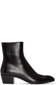 Christian Louboutin - Bottes à glissière noires Jolly