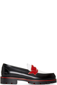 Christian Louboutin - Flâneurs noirs et blancs Monocroc