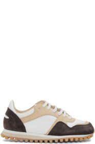 Spalwart - White & Brown Marathon Trail Low (WBHS) Sneakers