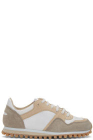 Spalwart - White & Beige Marathon Trial Low (WBHS) Sneakers