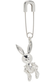Ambush - SSENSE Exclusive Silver Inflated Bunny Earring