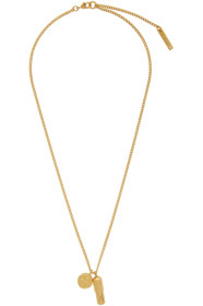 Ambush - Gold Pill Charm Necklace