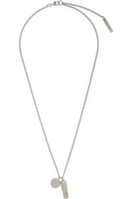 Ambush - Silver Pill Charm Necklace