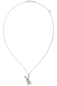 Ambush - SSENSE Exclusive Silver Inflatable Bunny Necklace