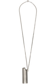 Ambush - SSENSE Exclusive Silver Lighter Case Necklace