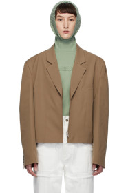 Ambush - Beige Short Zip Blazer