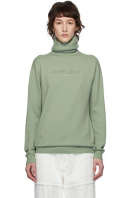 Ambush - Green Logo Emboss Knit Turtleneck
