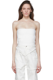Ambush - White Knit Tube Top