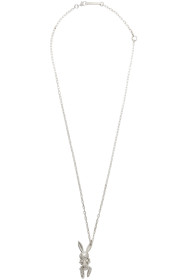 Ambush - Collier argenté Inflated Bunny exclusif à SSENSE