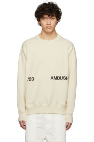 Ambush - オフホワイト ニュー クルーネック スウェットシャツ