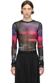 Ambush - Multicolor Power Mesh Printed T-Shirt