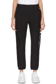 Champion Reverse Weave - Black Big Script Lounge Pants