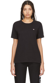 Champion Reverse Weave - Black Logo T-Shirt