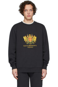 Han Kjobenhavn - Black Artwork Crew Sweatshirt