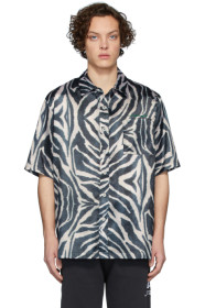 Han Kjobenhavn - Black & White Satin Zebra Boxy Shirt