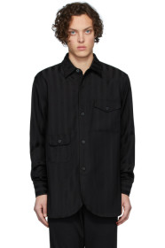 Han Kjobenhavn - Black Striped Army Shirt