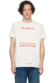 Han Kjobenhavn - Off-White & Red Artwork T-Shirt