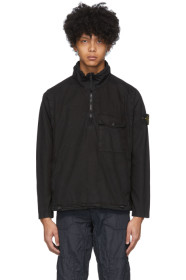 Stone Island - Black Cotton Pullover Jacket