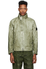 Stone Island - Beige & Khaki Membrana 3L TC Jacket