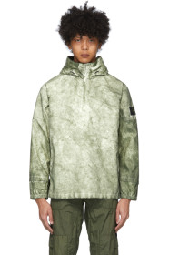Stone Island - Beige & Khaki Dyed Pullover Jacket