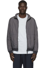 Stone Island - ブルー クリンクル レップス NY ジャケット