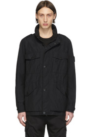Stone Island - Blouson utilitaire noir Naslan