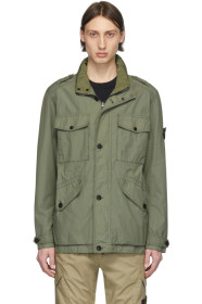 Stone Island - Blouson utilitaire kaki Naslan