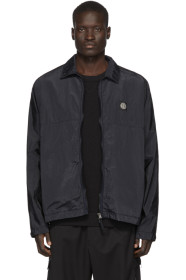 Stone Island - ネイビー ナイロン メタル Watro リップストップ ジャケット