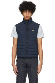 Stone Island - Veste en duvet bleu marine Chambers