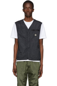 Stone Island - Black Seersucker Vest