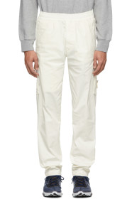 Stone Island - Off-White Zipper Cargo Pants