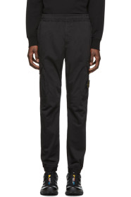 Stone Island - Black Wool Cargo Pants
