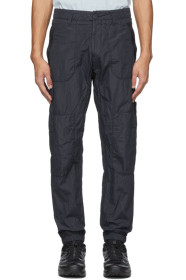 Stone Island - Navy Seersucker Cargo Pants