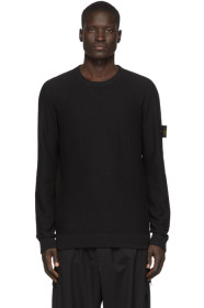Stone Island - Black Knit Crewneck Sweater