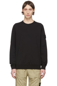 Stone Island - ブラック コットン スウェットシャツ