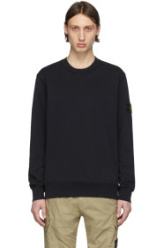 Stone Island - Navy Garment-Dyed Sweatshirt