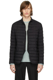 Herno - Blouson en nylon noir Matte Blazer