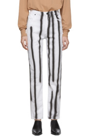 Eckhaus Latta - White Spray Baggy Jeans