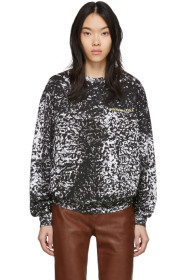 Eckhaus Latta - Black & White Astrakhan Sweatshirt