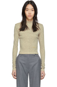 Eckhaus Latta - Tan Lapped Baby Turtleneck