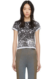 Eckhaus Latta - Black & White Lapped Baby T-Shirt