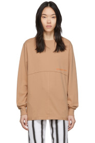 Eckhaus Latta - Orange Lapped Long Sleeve T-Shirt