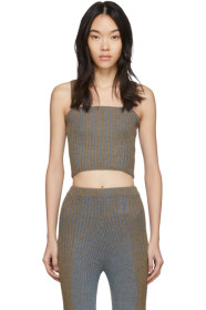 Eckhaus Latta - Brown & Blue Plated Tank Top