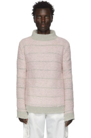 Eckhaus Latta - Grey & Pink Poodle Sweater