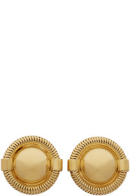 Miu Miu - Gold Ridged Earrings