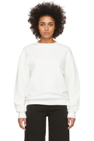 032c - SSENSE Exclusive White Smiley Sweatshirt
