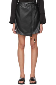 Nanushka - Black Vegan Leather Sekoya Miniskirt