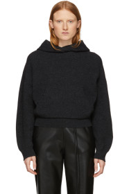 Nanushka - Black Wool & Cashmere Mog Hoodie