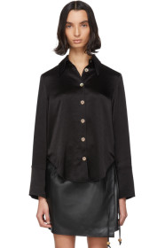 Nanushka - Black Mandine Retro Shirt